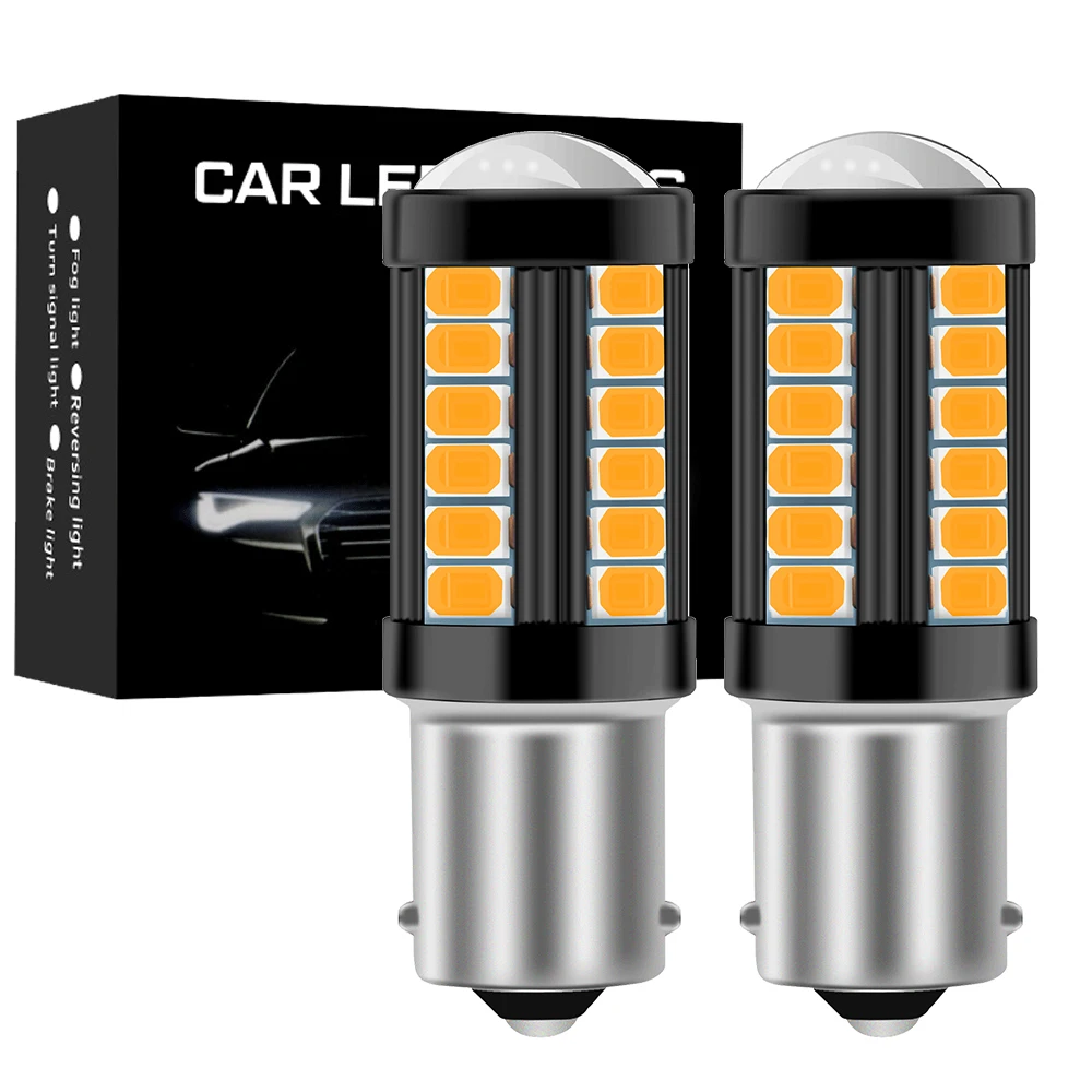 

2 шт., сигнальная лампа P21W Led BA15S 1156 BAU15S PY21W R5W 1157 Led BAY15D 7440 W21W WY21W 5730SMD, фсветильник заднего хода, указатели поворота
