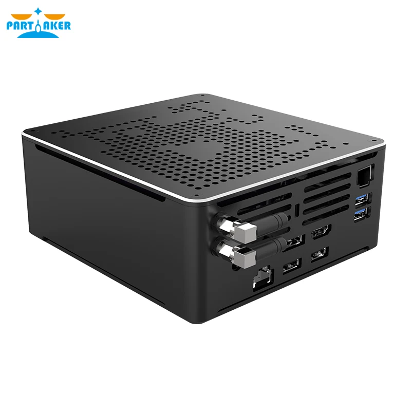 Мини-компьютер parмягкий Xeon E2176M E2186M E2276M E2286M i9 2 Lan Windows 10 2 * DDR4 2 * M.2 NVME AC WiFi игровой настольный компьютер 4K DP HD