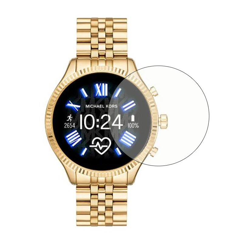 Tempered Glass Protective Film Guard For Michael Kors Access Gen 5 Lexington Smartwatch Screen Protector Cover Watch Protection