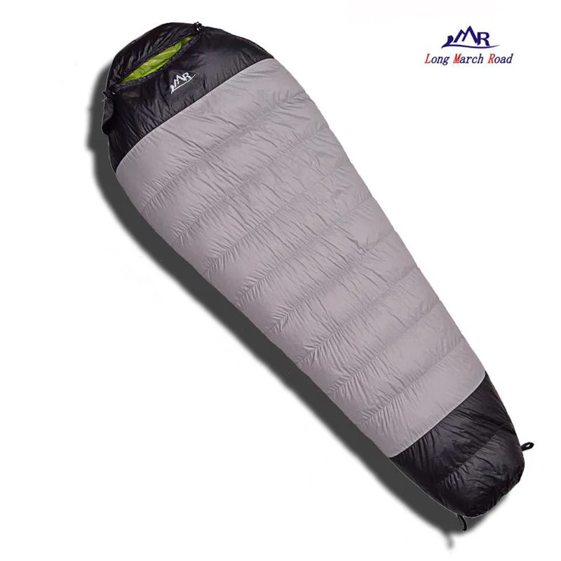 Ultralight Comfortable Camping Sleeping Bag, Goose Down Filling, LMR 210cm x 80cm, 400g, 600g, 800g, 1000GFillin, Can Be Spliced