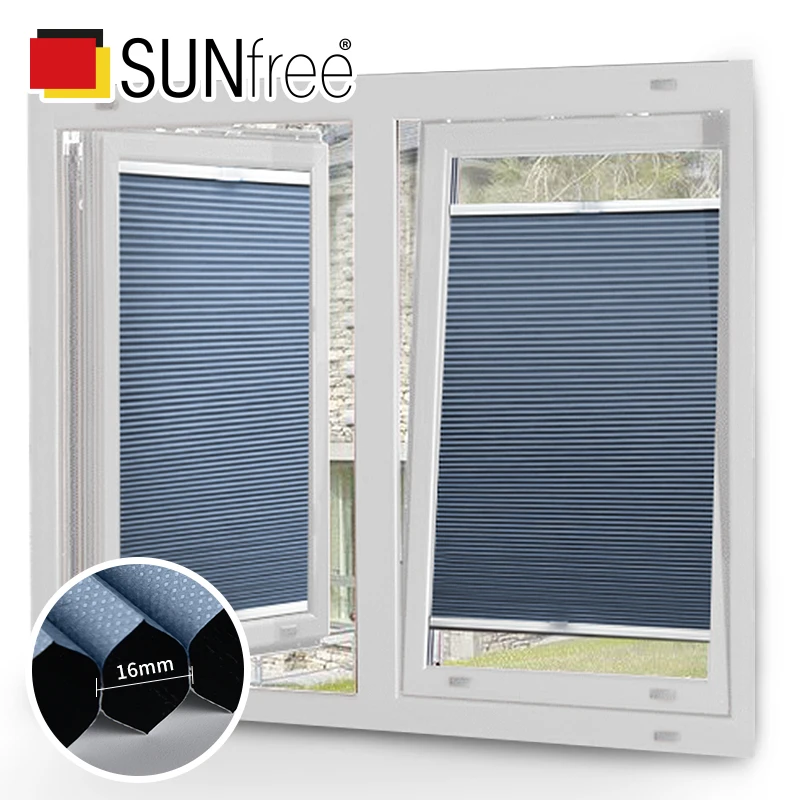 Hot Sell Top down bottom up Easy Fix Cordless Blind Side lock Honeycomb Curtain Cellular Blinds Customize size