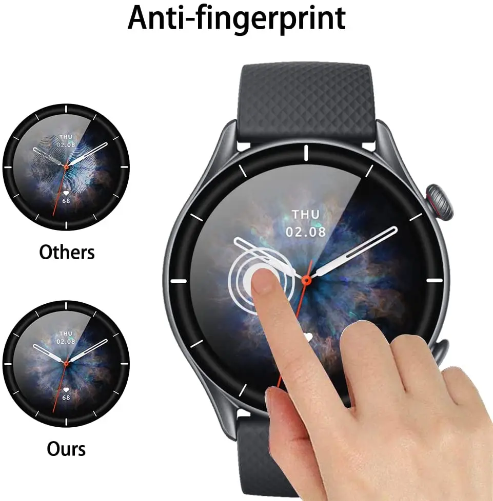 3D Soft Protective Film Cover Screen Protector Film Smart Watch Full Cover For GTR 3 HD Screen Protector For Amazfit GTR 3 Pro