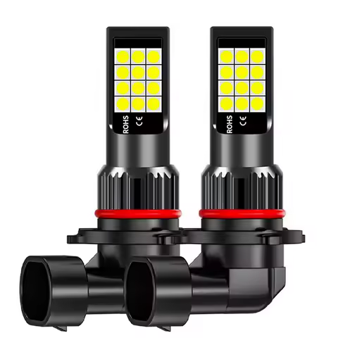 2Pcs H11 H8 9006 HB4 881 H27 High Quality 3030 LED Bulb Auto Front Fog Lamp Car Anti Fog Light Foglamps 6000K White 3000K Yellow