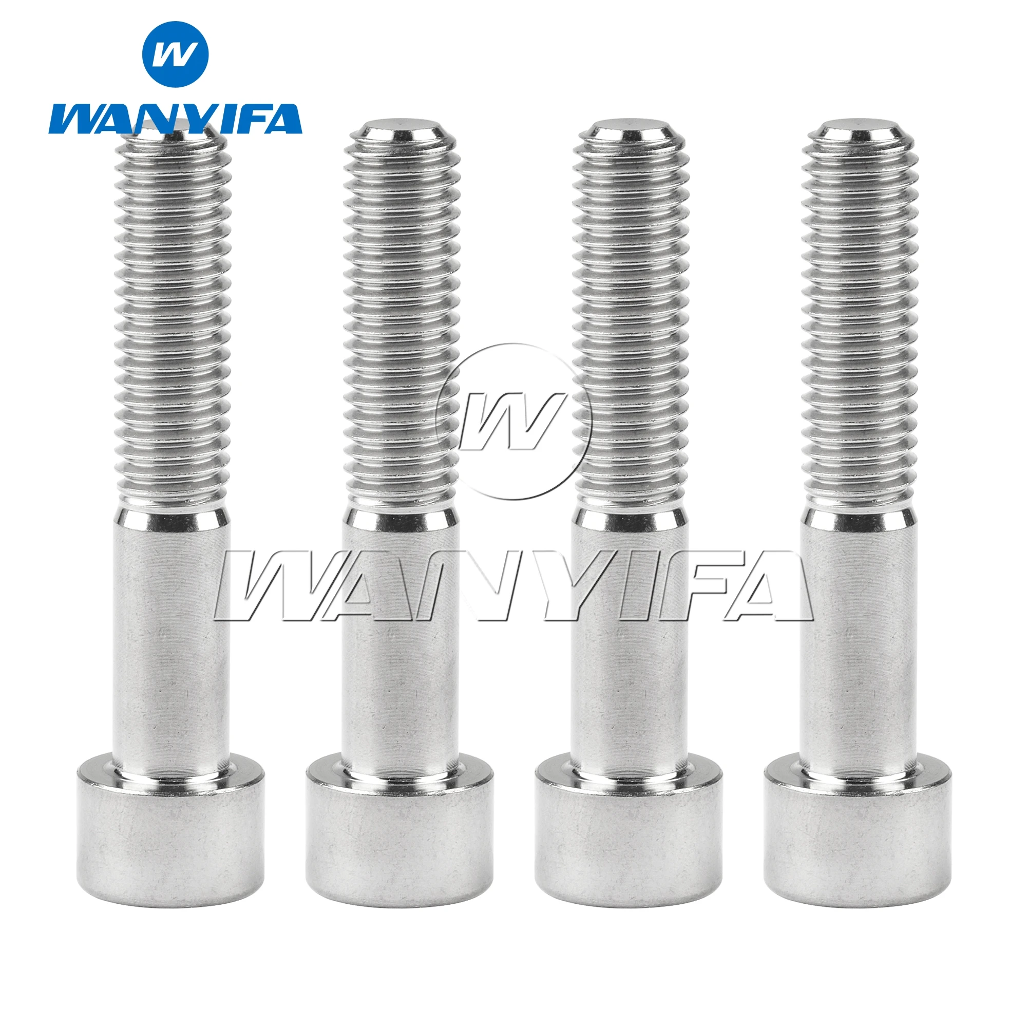 Wanyifa Titanium Bolt M10x20 25 30 35 40 45 50 55 60 Pitch 1.25/1.5mm Square Head Hexagon Screw for Motorcycle  4pcs/10pcs