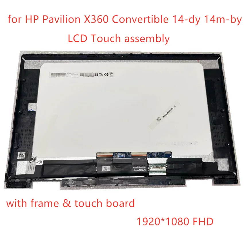 

14.0" LCD Touch Screen Digitizer Assembly For HP Pavilion x360 14-DY0008CA 14T-DY000 14M-DY0013DX 14-dy0012la FHD Display