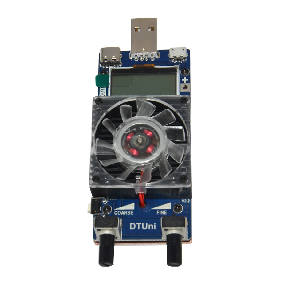 Imagem -04 - Gatilhos 35w Corrente Constante Dupla Ajustável Usb Cabo de Dados de Carga Eletrônica Bateria Descarga Tester Voltímetro Novo qc 2.0 3.0