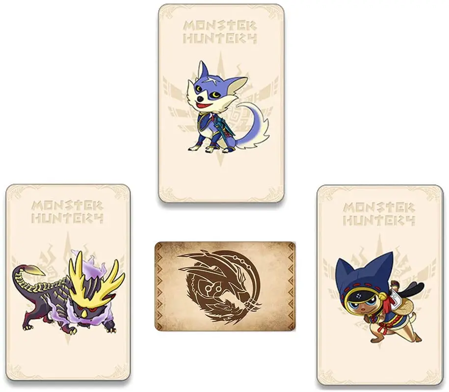 Monster Hunter Rise NFC Printing Card NTAG215 Card for Games Palamute Palico Resent Tiger Dragon Ailu Cat Magnamalo 3Pcs