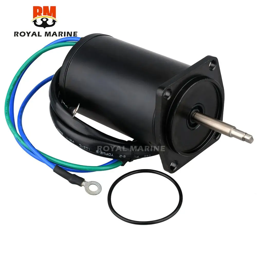 6H5-43880 Tilt Trim Motor for Yamaha Outboard Motor 40HP 50HP 2 stroke  12V 2 Wire 4 Bolt Mount  Lester 10836 6H5-43880-02