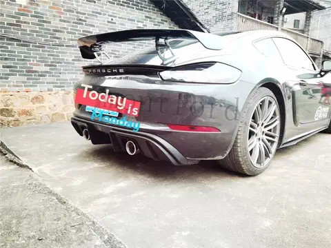 12 best sales porsche cayman 987 rear spoiler - №2