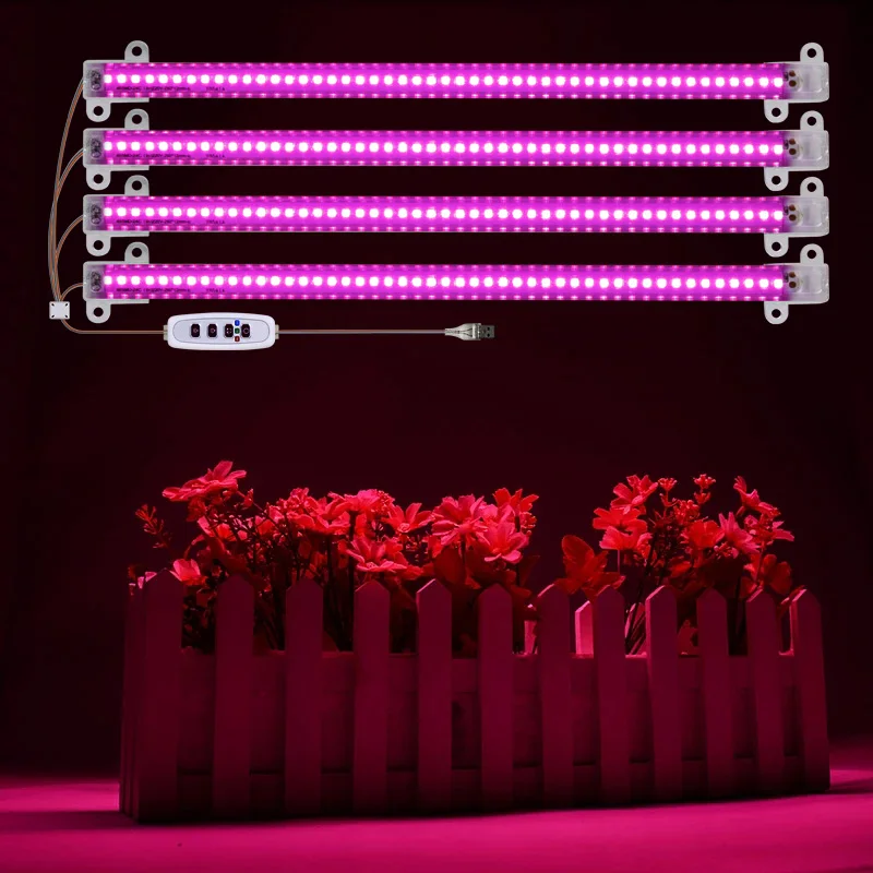 New USB LED Grow Bar Lights for Plants Full Spectrum Phyto Lamp Indoor Plants Veg Flowers Hydroponics Sun LED Growing Lights