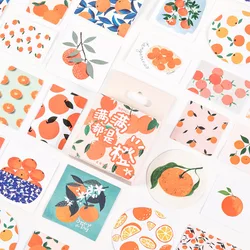 46 Pcs Cute Fruit Orange Painting Stickers For Scrapbooking Diary Planner Album Phone Case Card Making Laptop