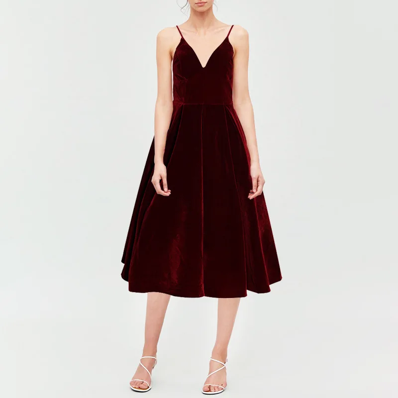 Burgundy Homecoming Dresses V Neck Party dresses Formal Dresses Elegant Party Cocktail Dress Back to home Dreaaes Prom Dresses