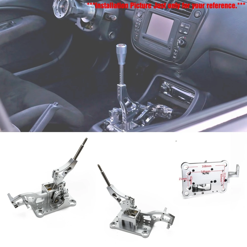 EPMAN Billet Gear Shifter Box Manual Short Shifter For Acura RSX Integra DC2 For Civic EM2 ES EF EG EK w/ K20 K24 Swap TKHB011SL