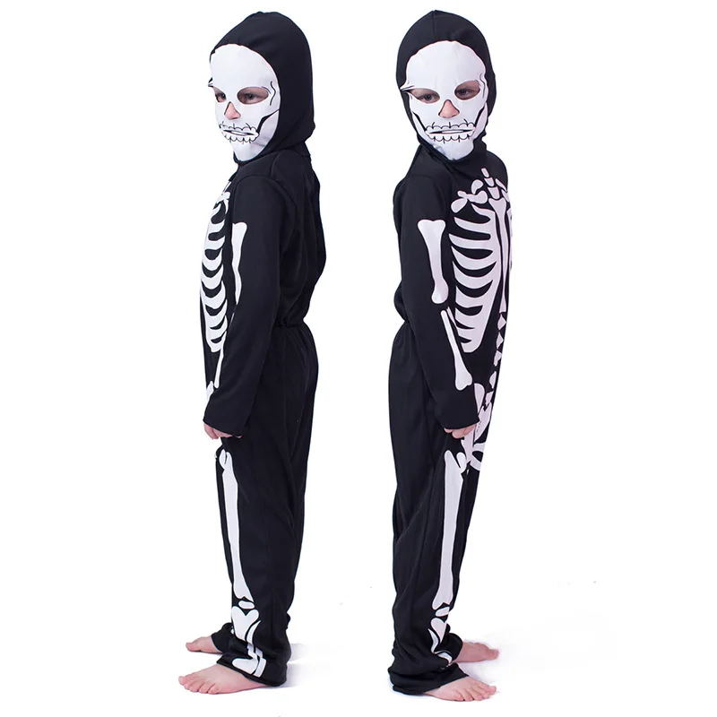 

Halloween Children Costumes Cos Masquerade Costumes for Men and Women Skull Skeleton Ghost Clothes Horror Clothes Costumes