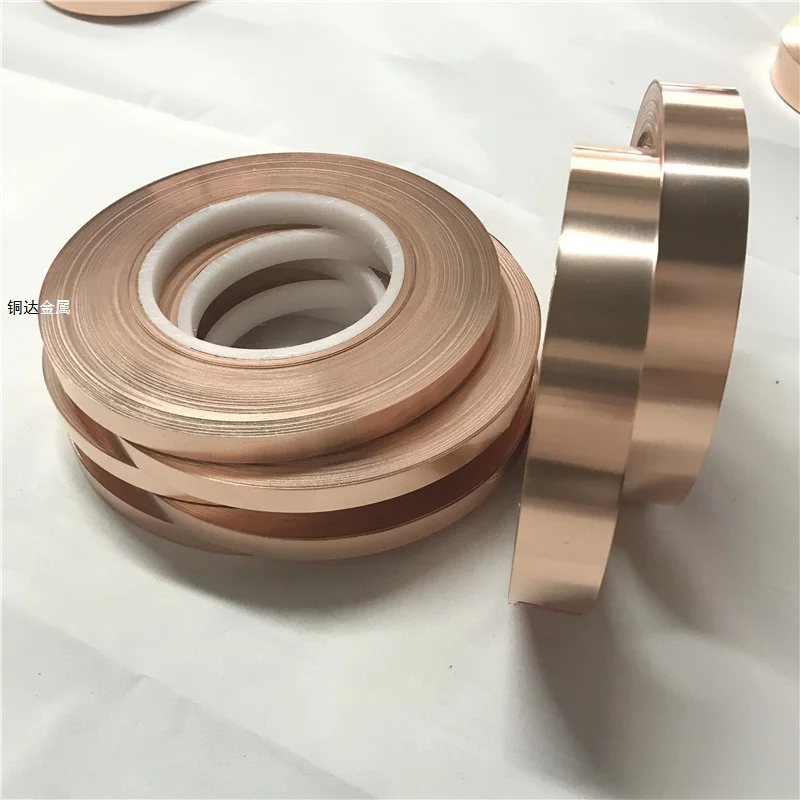 Two-way Conductive Pure Copper 99.999% Copper Foil Heat Dissipation Narrow Copper Strip