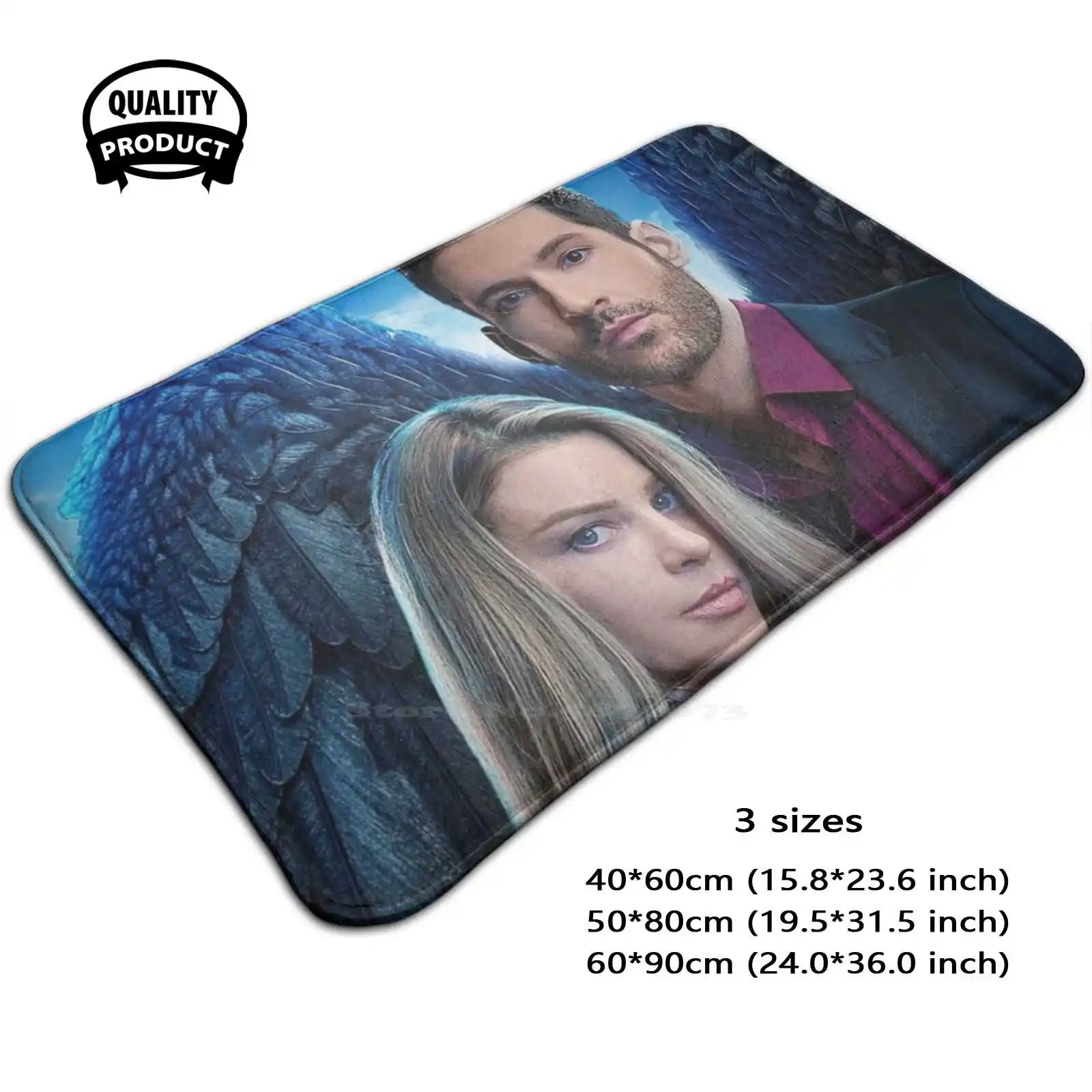 Lucifer - Tv Show Soft Cushion Home Carpet Door Mat Car Rug Devil Satan Desire Lucifer Season 5 Decker And Chill Demon