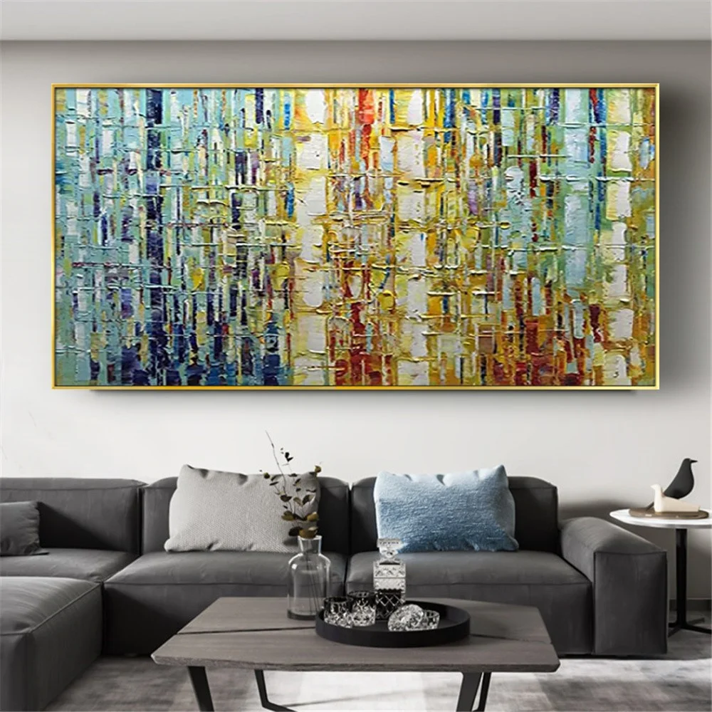 

Hand painted abstract oil painting Tree trunk in the shape of plant knots home decor hanging paintings for living room wall art