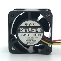 New San Ace 40 4CM Server Fan  4028 40*40*28MM 12V 0.35A Server  Case Cooling  Fan 109P0412J3013  With 3PIN