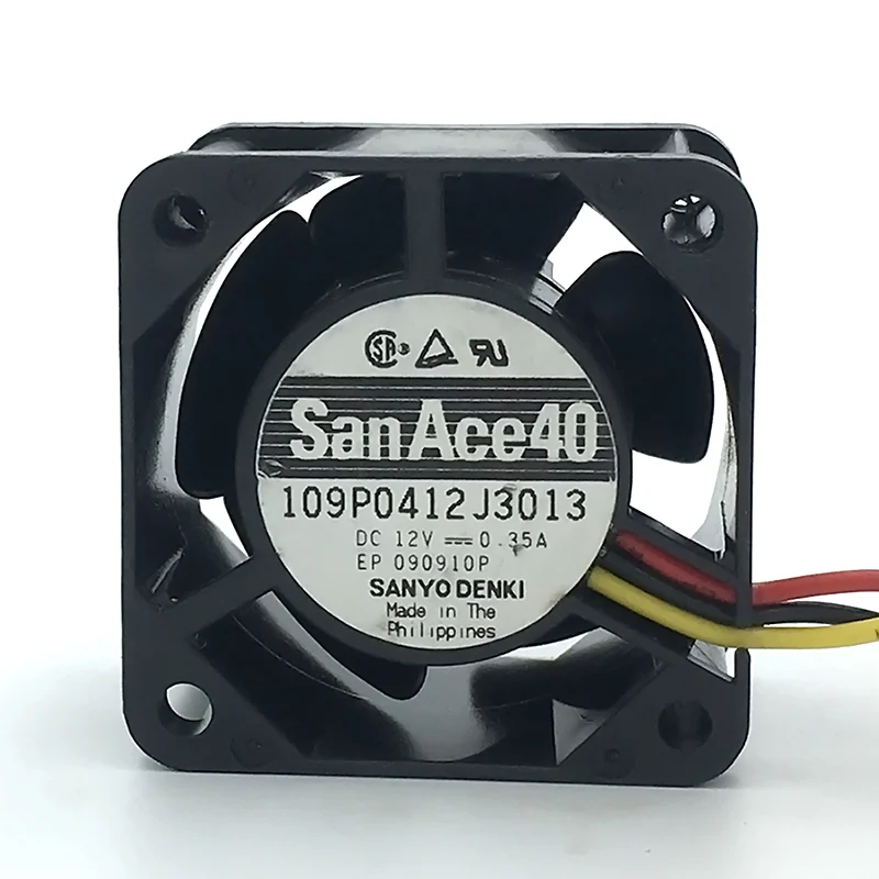 Nowy wentylator serwerowy San Ace 40 4CM 4028 40*40*28MM 12V 0.35A wentylator serwerowy 109P0412J3013 z 3PIN