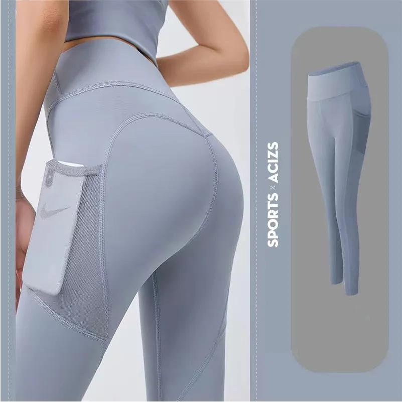 Yotee Hyperflex Naadloze Yoga Broek Leggings Fashion Pocket Stretch Gym Running Wear Sportkleding Atletiek Leggings