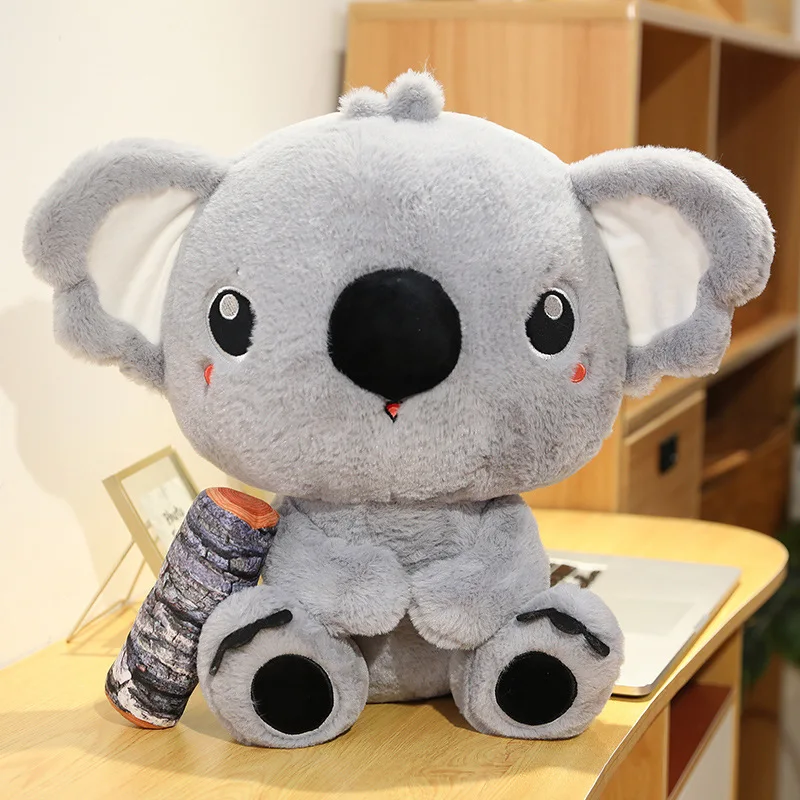 30/70cm entzückende Koalas Plüsch tier niedliche ausgestopfte Cartoon Tiere Australien Koalas Puppenspiel zeug mit Holz Geburtstags geschenk