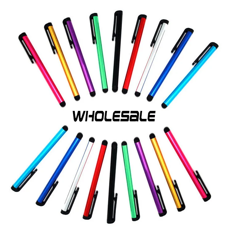 1000pcs Wholesale Capacitive Stylus Touch Pen For iPhone 13 12 Pro Max X 8 7 6 11 XS Screen Pens for Cell Phone Tablet 10 Color