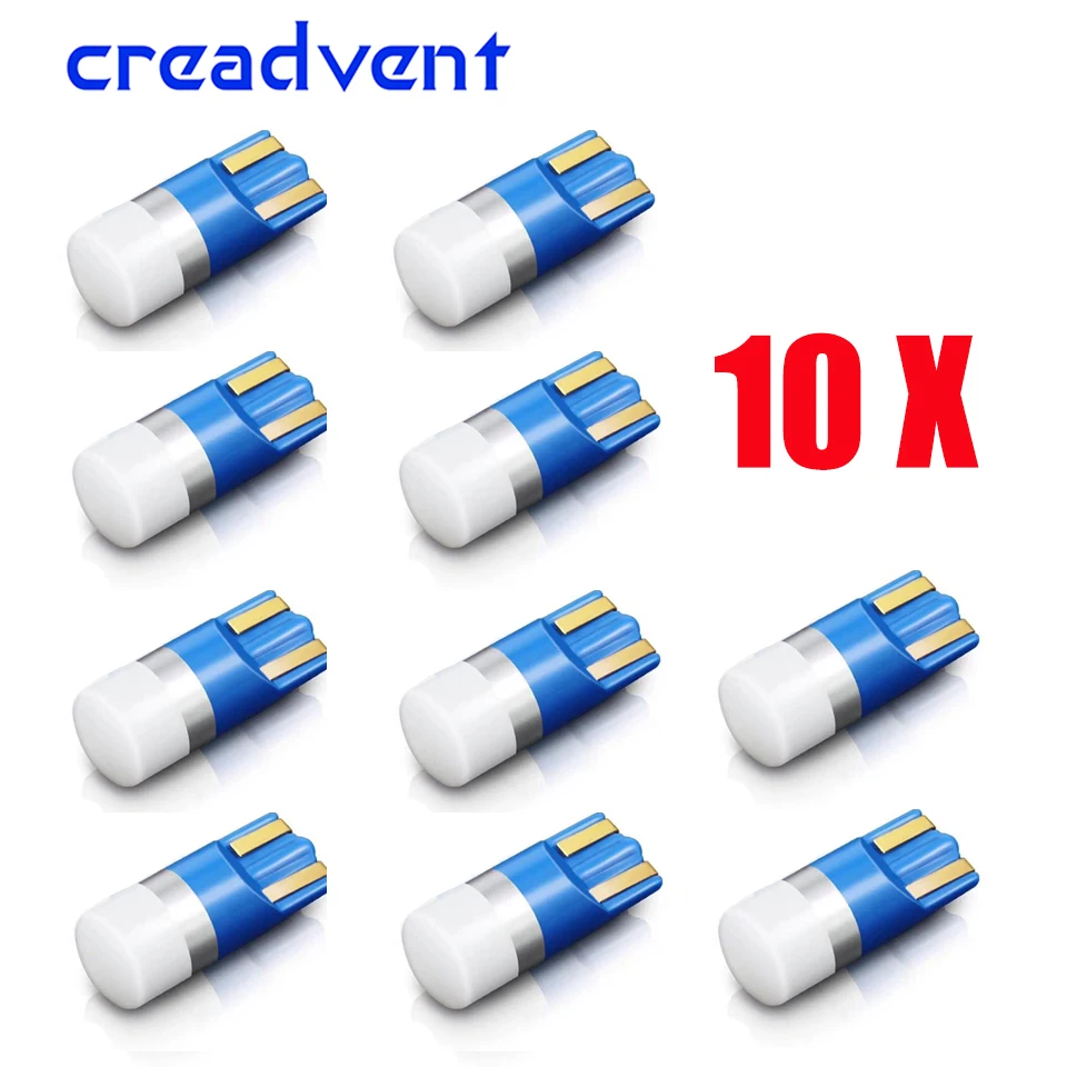 10x3030 SMD 350LM T10 W5W LED araba ışık otomatik temizleme okuma lambası araç Dome kapı ampul aksesuarları saf beyaz 6000K 12V