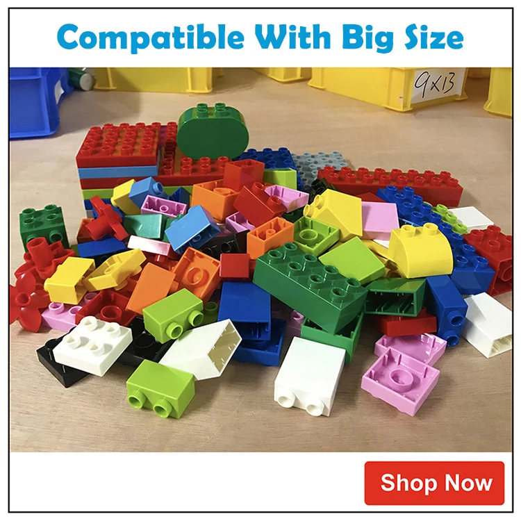 5pcs DIY Building Blocks Thin Figures Bricks 8x16 Dots 12Color Educational Creative Size Compatible With 92438 Toys for Children