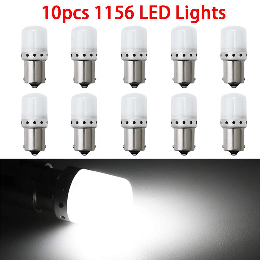 10x Car Led Lights 3030 9 SMD Auto Brake Lamps DRL Daytime Running Bulb Turn Signal Light S25 1156 BA15S 12-28V Diedo Truck Bulb