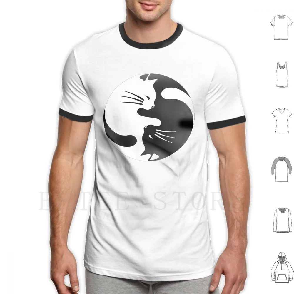 Black And White Cats Kitty Face | Cats Lovers T Shirt Print Cotton Cat Nose Cat Lovers Cat Lover Animal Lovers Animal Black Cat