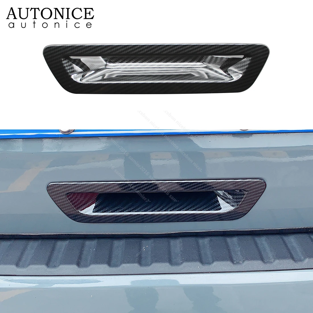 

Цветная крышка переключателя багажника из углеродного волокна, подходит для Ford Everest ручной работы 2015 2016 2017 2018 2019 2020 2021