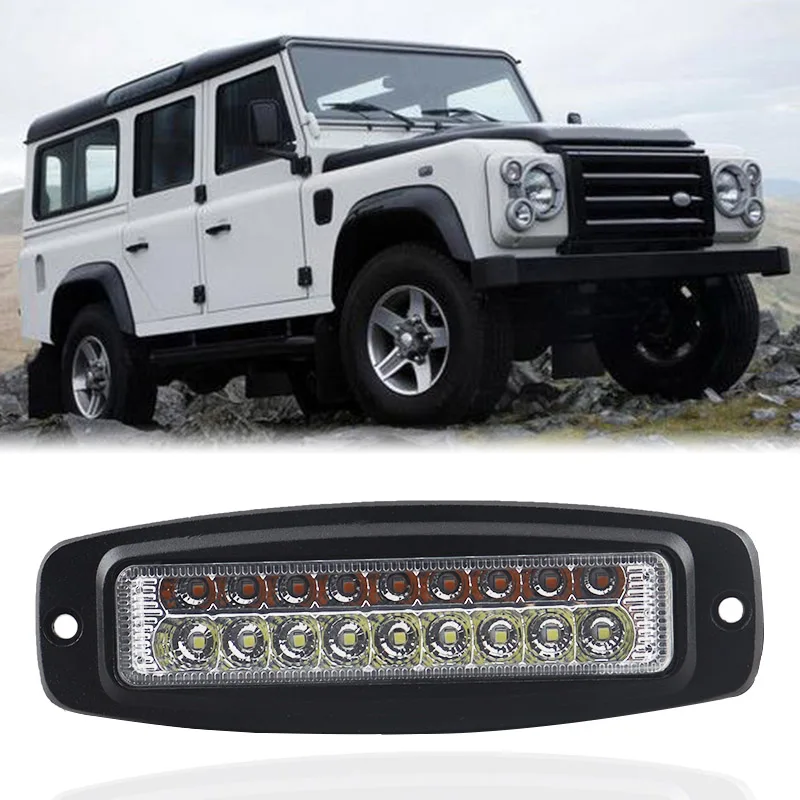 

Off road Led Bar Worklight Pods Flush Mount Working Light 18W 7 Inch Combo Lighting for Vehicle Moto Tractor Car Running DRL