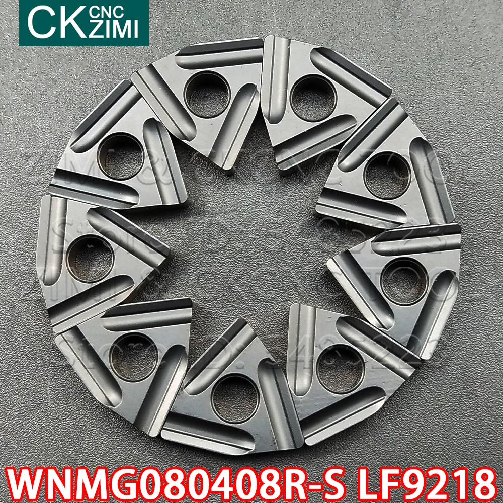 10P WNMG080408R-S LF9218 WNMG 080408R S LF9218 Carbide slotting Internal External Turning Insert CNC Lathe cutter tool for steel