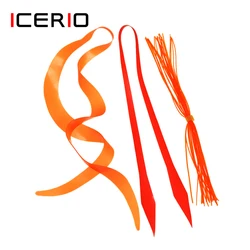 ICERIO 10PCS Colorful Silicone Streamer Spinnerbait Buzzbait Rubber Jigs Tie Skirt Snapper Squid Thailand Mule Fishing Lure