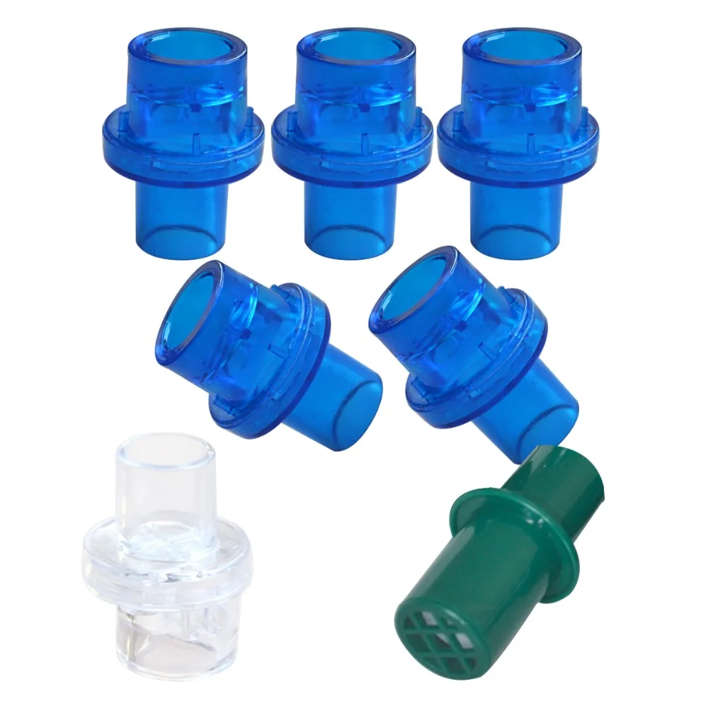 500Pcs/Pack CPR Practice One-Way Valve w/Fitter CPR Training Breather Valve Replacement Accessories For CPR Face Shiled