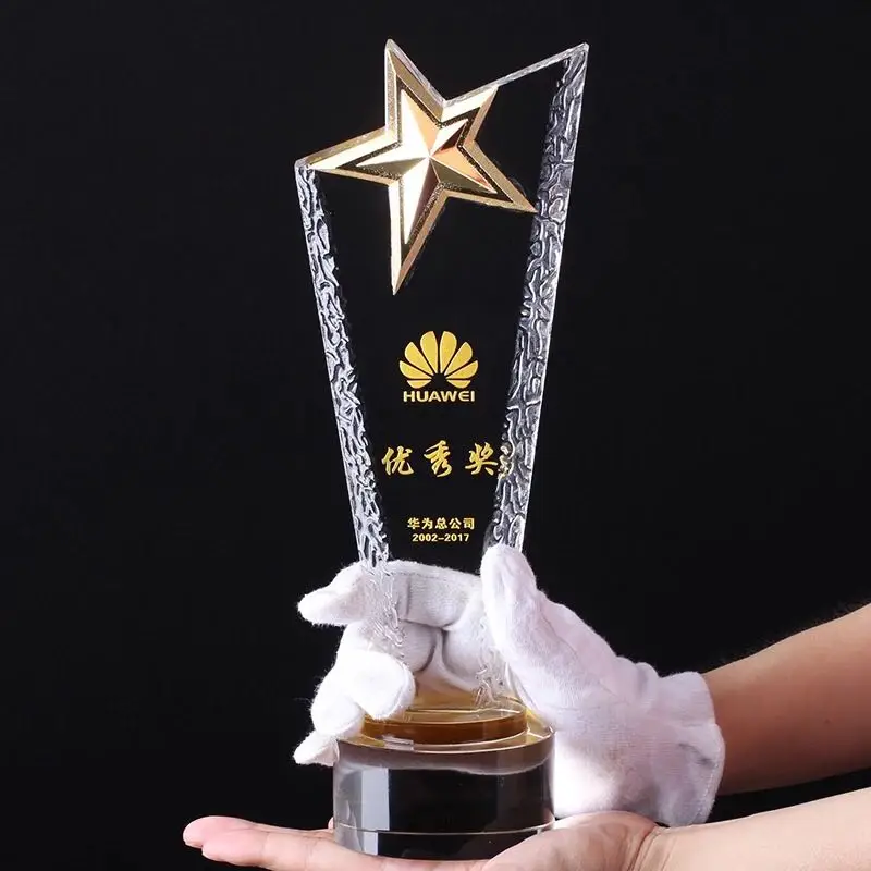 

Innovation Crystal StarTrophy Awards Cheerleader Team Sport Competition Craft Souvenirs Event Prizes Certificate of Honor Medal