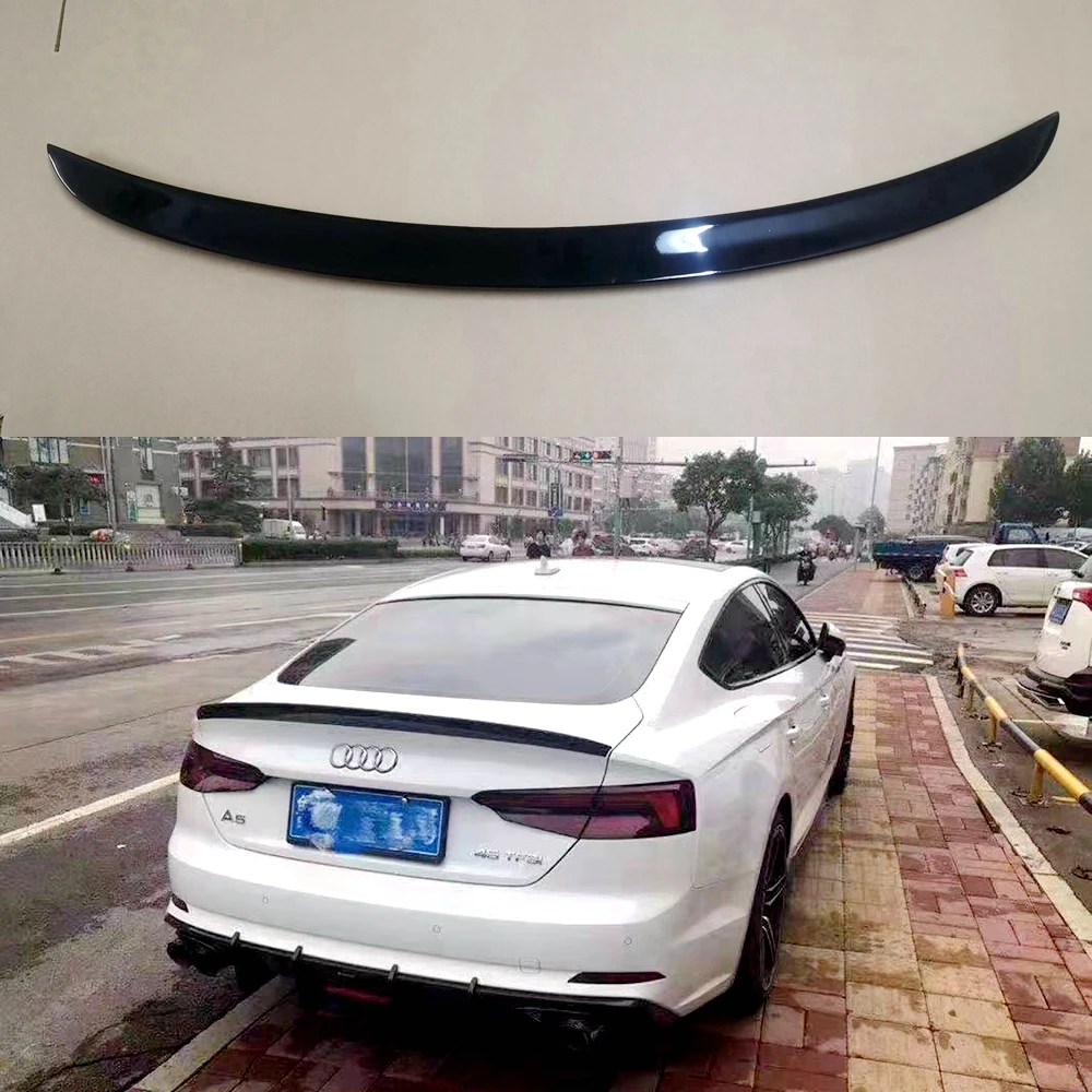 

Carbon Fiber Spoiler For AUDI A5 S5 RS5 B9 Sportback Coupe 2017 2018 2019 2020 2021 Wing Lip Black Spoilers Car Accessories