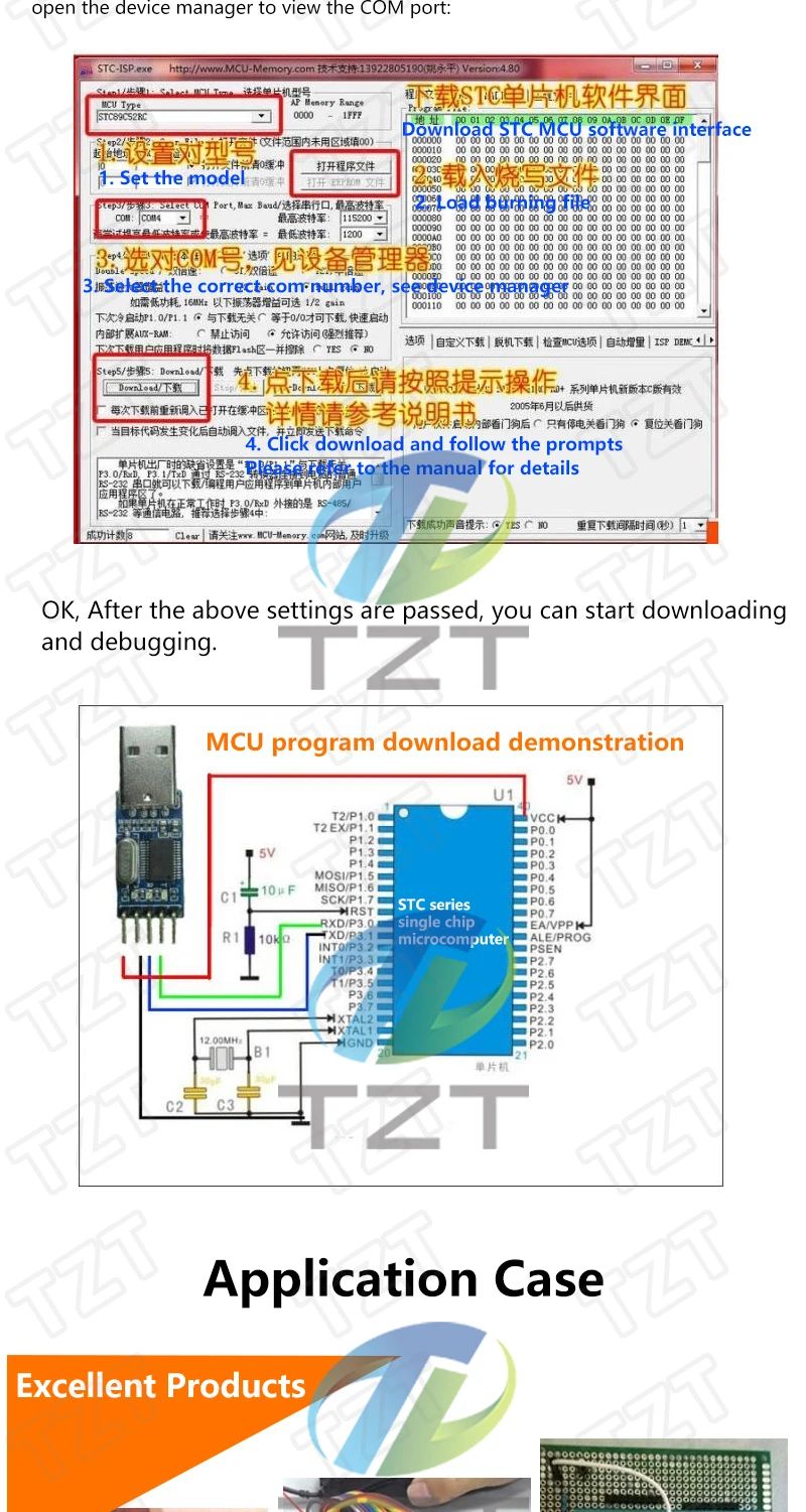 TZT 1/2/5 Stück PL2303 USB zu RS232 TTL Konverter Adapter Modul/USB TTL Konverter UART Modul CH340G CH340 Modul 3,3V 5V Schalter – Detail 2