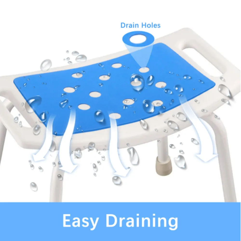 Multipurpose Shower Stool Cushion Waterproof Non-Slip Bath Chair Mat  EVA Pad for Bathroom