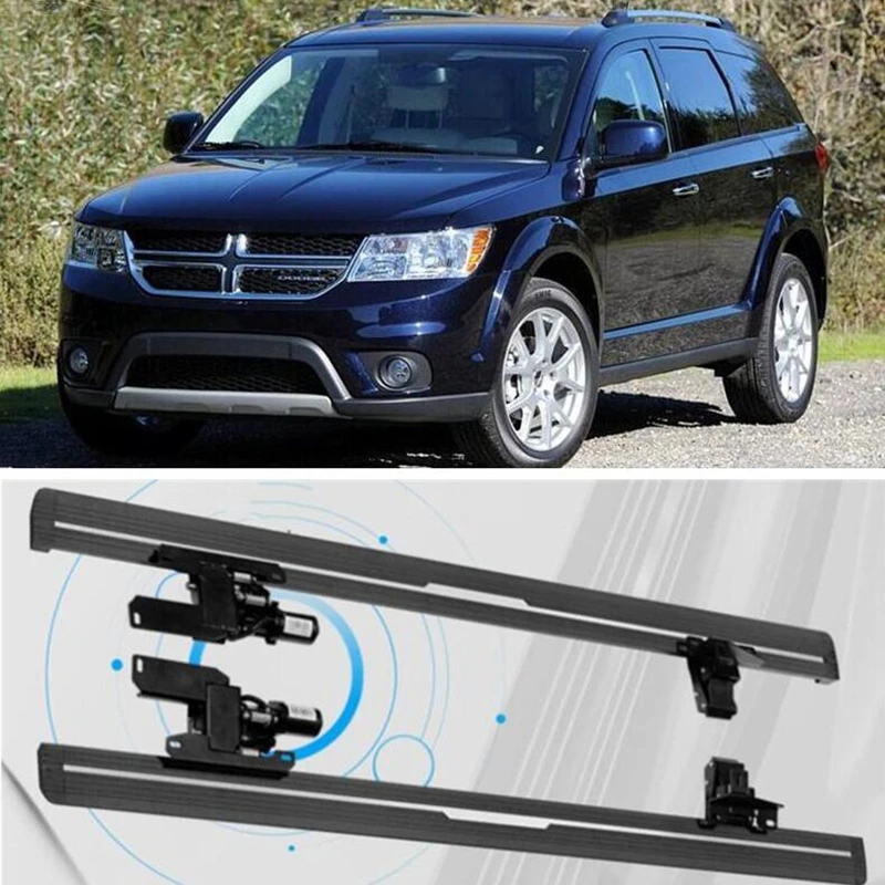 For Dodge Journey JCUV 2013-2021 Electric Motor Automatic Switch Closed Running Boards Side Step Bar Pedals Nerf Bars