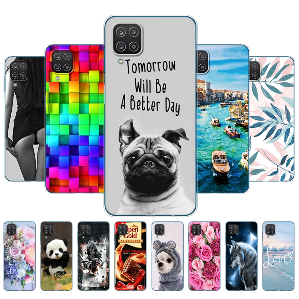 For Samsung A12 Case 6.5 inch Soft Silicon Tpu Back Phone Cover For Samsung Galaxy A12 GalaxyA12 A 12 SM-A125F a125 Bags Bumper