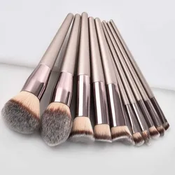 Professional makeup brush Set For Foundation Powder Blush Eyeshadow Concealer Luxury Champagne Cosmetics Beauty Tools Cheap good