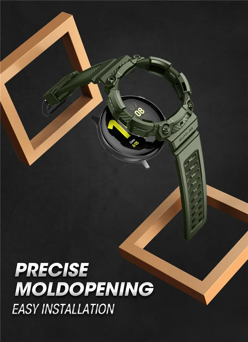 Case For Samsung Galaxy Watch Active 2 (44mm) SUPCASE UB Pro Rugged Protective Cover with Strap Bands For Galaxy Watch Active 2
