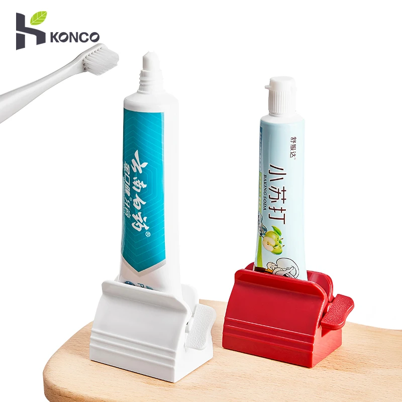 

Toothpaste Squeezer,Rolling Tube Toothpaste Squeezer Toothpaste Seat Holder Stand Home Toothpaste Dispenser Bathroom Accessory