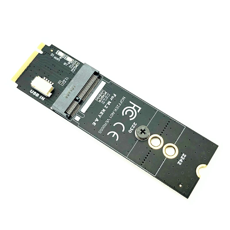 M.2 M-Key to A + E Key NGFF Slot Wifi Wireless Network Card M.2 NGFF PCI Express to E Key Card M-Key to A-E Key M.2 Wifi Adapter