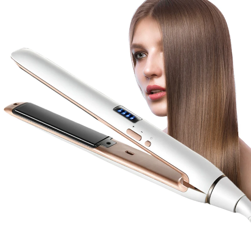 

Professional Ceramic Hair Straightener LED Display Flat Iron 2 in 1 Hair Fast Straightening and Curling Irons Hair Styling Tools