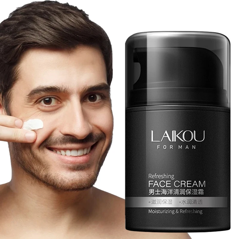 

Men Moisturizing Cream Oil Control Nourish Hydrate Shrink Pores Anti-Wrinkle Anti-Aging Refreshing Not Greasy Face Skin Care 50g