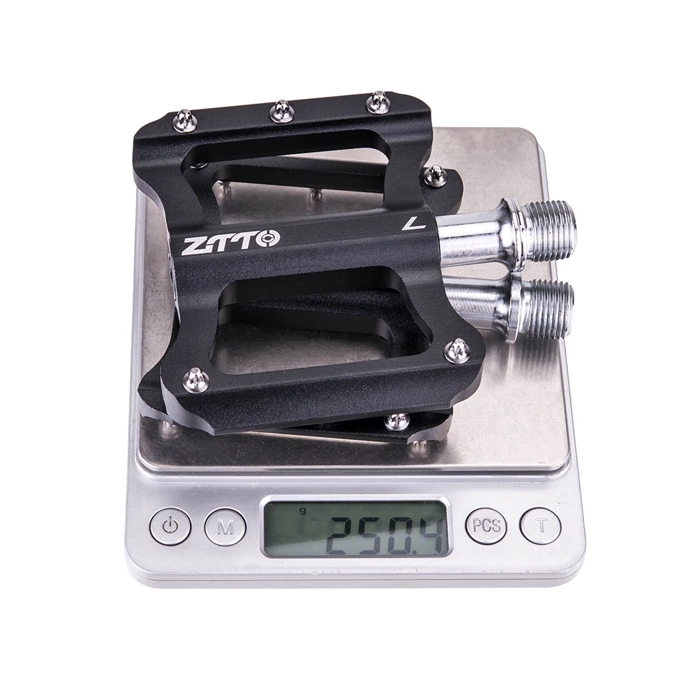 ZTTO Road Bike Ultralight Flat Pedal Aluminum Alloy Bicycle Bearings Anti-Slip Folding Pedals Cycling JT06