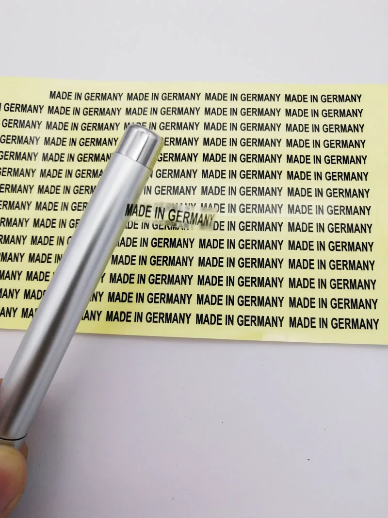 1000 stücke 6x28mm transparentes klares Etikett aus deutschen Ursprungs aufklebern – Detail 2