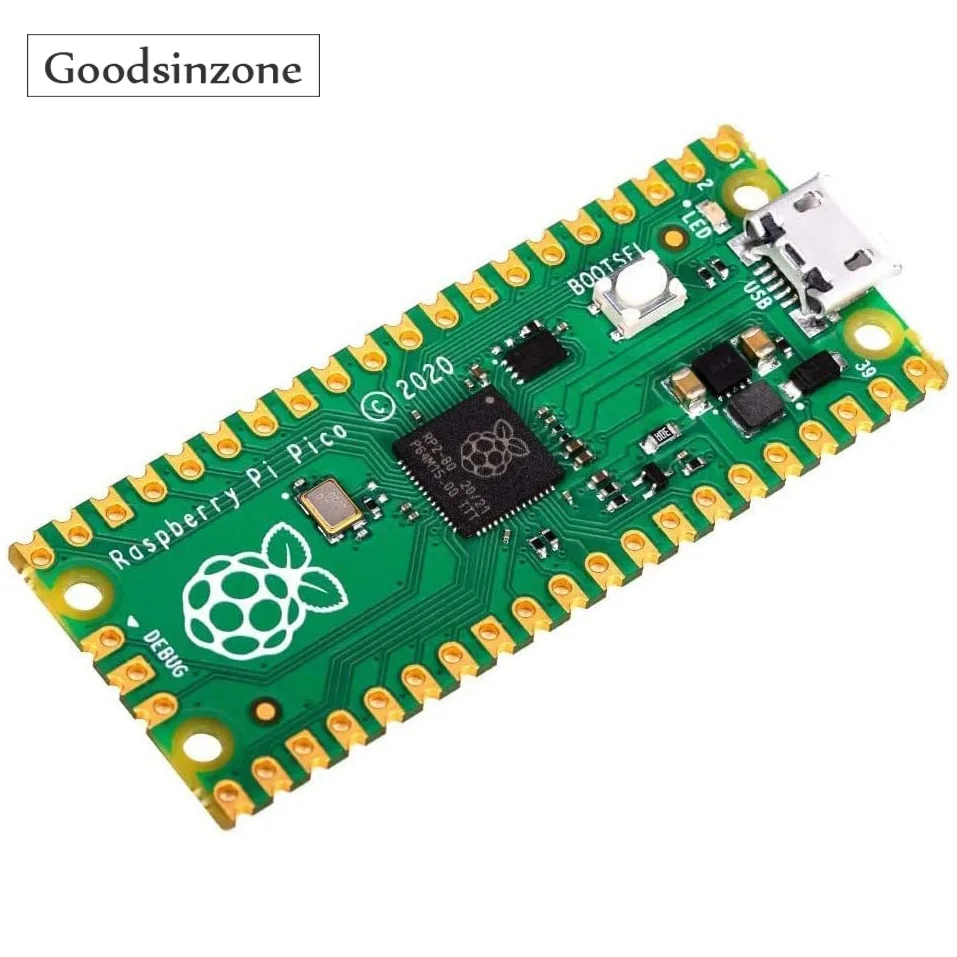 

Raspberry Pi Pico Microcontroller Motherboard Board, RP2040 Chip Dual-core Arm Cortex M0+ Processor up to 133 MHz